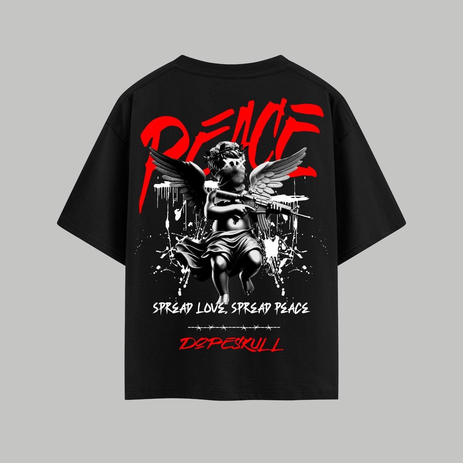 Blessed & Armed | Oversized Black Tee 1 Blessed & Armed | Oversized Black Tee