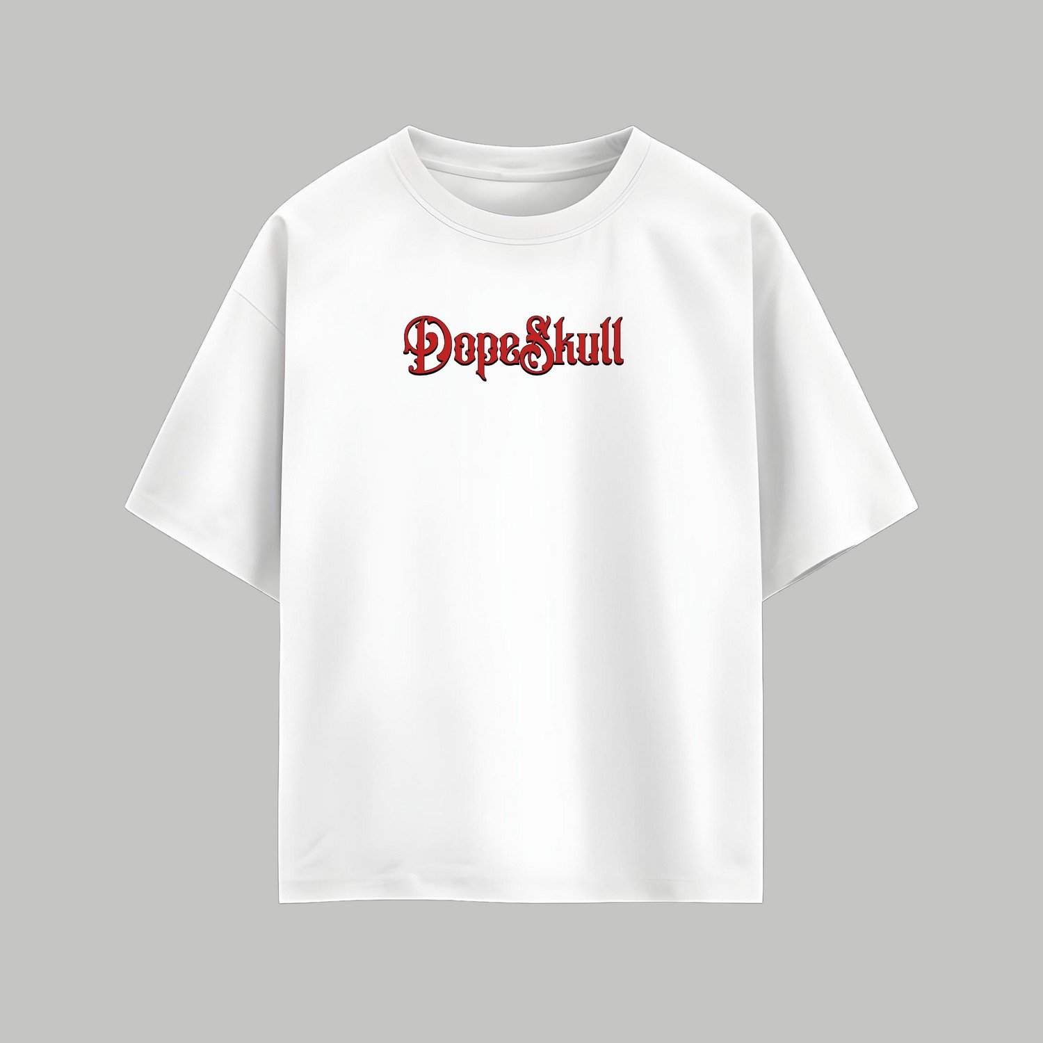 White Macabre: DeathSaint Oversized White Tees 2 White Macabre: DeathSaint Oversized White Tees - Image 2