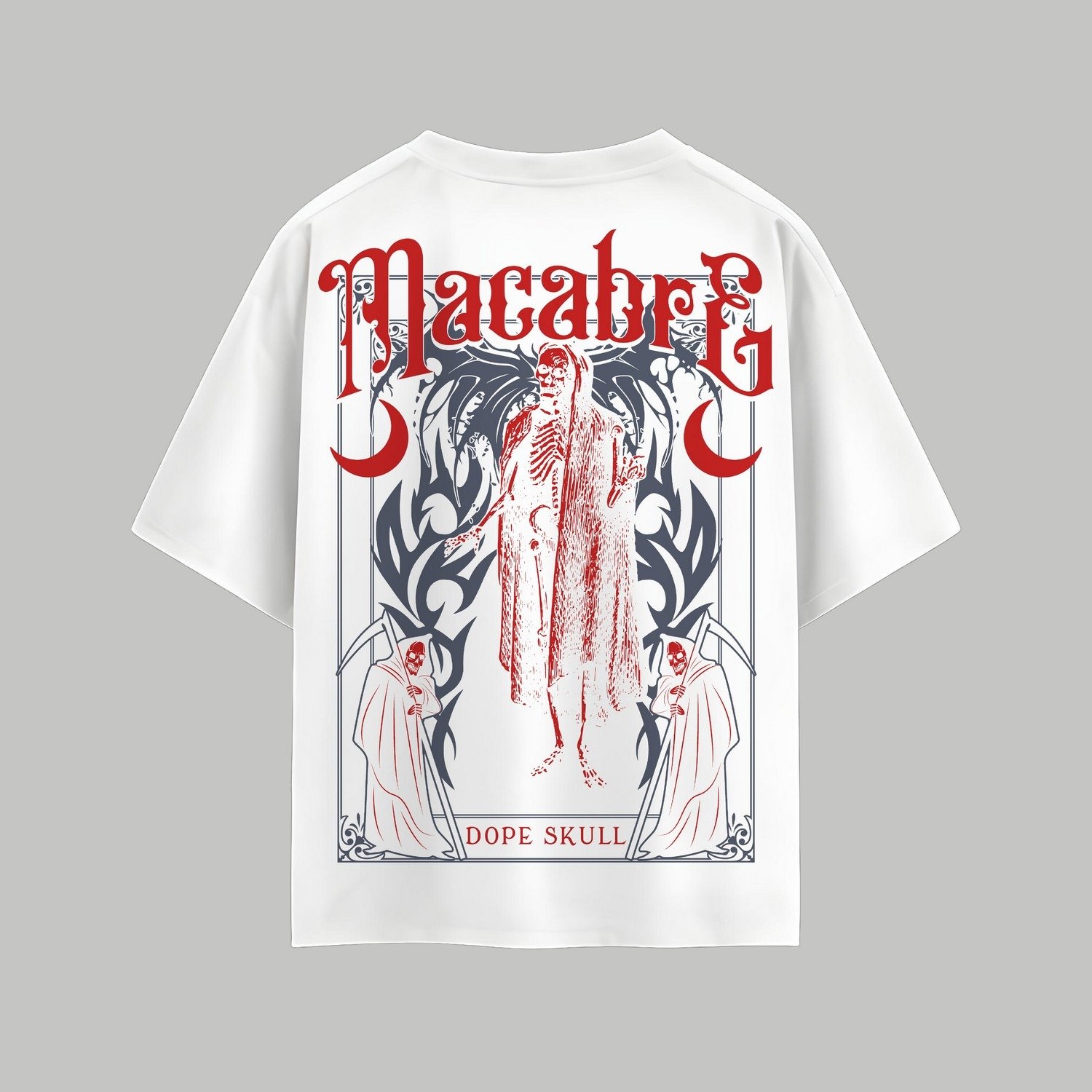 White Macabre: DeathSaint Oversized White Tees 1 White Macabre: DeathSaint Oversized White Tees
