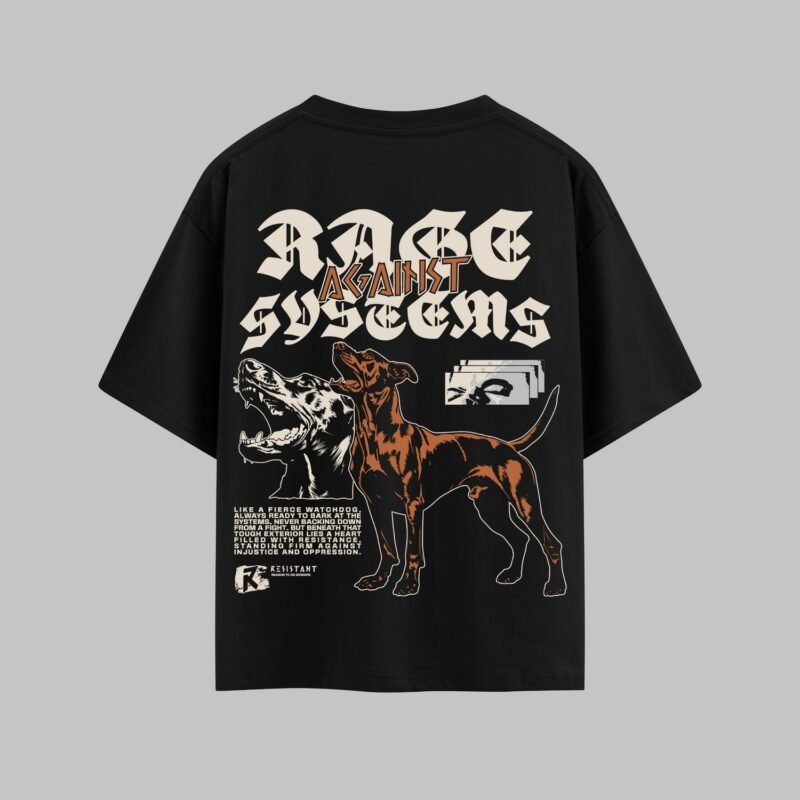 System Hound: Rebel Watch Tee | 240 GSM Oversized Drop