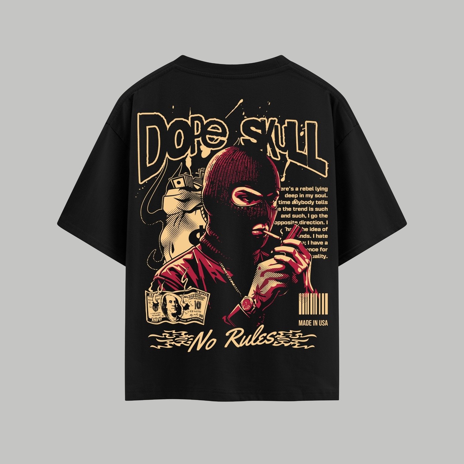 Outlaw Frequency | Oversized Black Tee 1 Outlaw Frequency | Oversized Black Tee